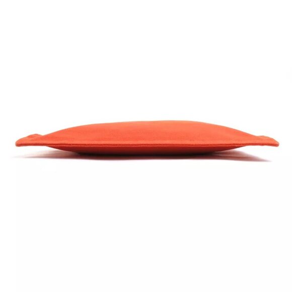 Auth HERMES Pouch Orange canvas authentic - Picture 9 of 13